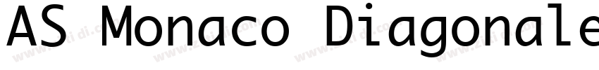 AS Monaco Diagonale字体转换